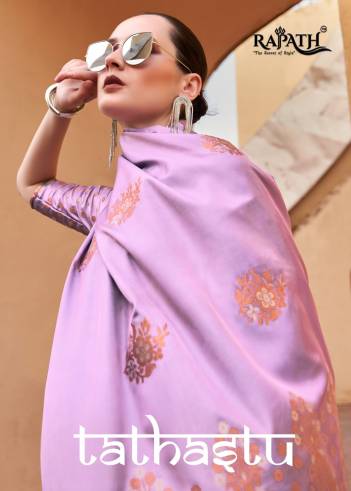 TATHASTU SILK BY RAJPATH PURE SATTIN SAREE EXPORTER IN INDIA